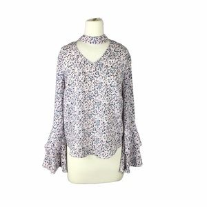 Bongo lavender top bell ruffled sleeves 🌺3/20🌺
